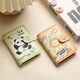 MAIWEINI super cute certificate card bag for women 2025 new ultra-thin multi-card card set multi-layer niche cute cute card animation Huahua Panda [20 card positions + 2 certificate positions]