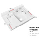 XMSJZHE washboard integrated basin countertop Balcony artificial quartz stone with washboard Washing basin Customized corner cutting hand washing (skin feels white) 90*60 rubbing 693