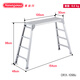 長谷川（Hasegawa）日本长谷川折叠便携马凳洗车工作台移动工程梯铝合金平台梯子DRX DRX-1098(高0.98米)