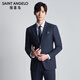 Anuncio Traje de lana de pájaro (Top) Anti-Wrainking Men's Blazer Slim Formal Wear KEBB246020U Azul 52B