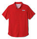 Columbia Boys Big Tamiami Short Sleeve Shirt, Red Sparkle, Large Red Sparkle Large