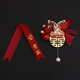 喜当当（xidangdang）结婚胸花新郎新娘婚礼家人全套父亲母亲伴郎伴娘嘉宾迎宾高级襟花 金叶圆喜胸花主持人一个 X-200
