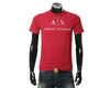 ARMANI/AX MEN MEN'S Logo gedruckte Mode Kurzarm Runde Hals T-Shirt 8nztcj Z8H4Z rot 1463 s