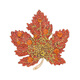 SAC high-end brand Swarovski zirconium brooch, high-end women's Qihongzi Maple Leaf light luxury corsage 2025 new style for teachers, gifts for wives, mothers and elders, kumquat red, Jingzi Dongying official flagship store