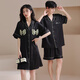 
From the mood couple pajamas for women ice silk summer short-sleeved shorts home clothes men pajamas couple suit one men and one women suit CLS 6210 2XL men [height 180-185 weight 160-180Jin [Jin equals 0.5 kg]]