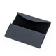 Chuanjitayi Gläser Box handgefertigtes Dreieck Schwarzes Klappglasbox PU Lederkreuzmuster Sonnenbrille Flach Licht Spiegel Box Schwarze Klappgläser Box 2 Stücke