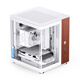 JONSBO TK-0 white hyperboloid sea view room ITX chassis (aluminum alloy shell/SFX power supply position/walnut wood veneer/division structure/vertical and horizontal placement/Type-c)