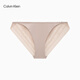 Calvin Klein内衣女士ck舒适弹力轻盈顺滑性感蕾丝比基尼三角内裤女QF7549AD K6B-暖沙黄 1条 S