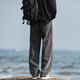 
xinshidu spring and summer American high street straight jeans men's loose wide-leg casual pants handsome retro pants men SXD838-black and gray [regular] XL code (recommended 130-150Jin [Jin equals 0.5 kg])