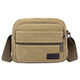 Electrician's bag canvas wear-resistant work thickened hardware one-shoulder electrician's tool bag small cross-body shoulder portable small thickened canvas multi-layered khaki color