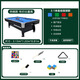 Billiard table marble standard adult household multifunctional black 8-ball table high-end billiards automatic ball return Chinese and American 7-foot automatic ball return standard delivery included
