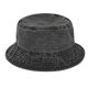 Wine style senior washing cowboy fisherman hat men and women Japanese retro summer Korean version versatile face showing small sunshade bucket hat basin hat trendy air hole denim blue M56-58cm