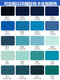 Handgesiedelte Raul-Farbkarte Ral5010 Gentian Blue 5015 Sky Blue Custom Anti-Rust Paint Ral5009# Sky Blue