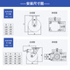 易得力脚轮重型4寸5寸6寸8寸定向万向刹车聚氨酯铝芯万向轮73-86A 6寸双刹73126L-736-86A