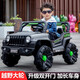 COCHE ELÉCTRICO CAR CAR CAR CAR CARRIDO DE XIAELGOU Vehículo fuera de la carretera Vehículo fuera de la carretera Los niños de los niños del bebé se pueden asentar con cochecito de control remoto pintado plateado-12v gran tracción eléctrica con tracción remitente remota + asiento de cuero