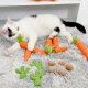 Shantou Lincun Cat Toy Cat Self-Happiness and Boredom Relief Artifact Kitten Kitten Molars Teeth Resistant Bite Cat Funny Supplies Big Funny Cat Stick Mouse Santa Claus 3-piece Set Contains Cat Mint