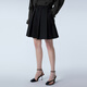 JNBY / Jiangan Buddies Spring and Automne Shorts pour femmes Robes en laine plissée pour la femme Commutation légère Commutant 5O3E13660 409 / Black and Navy Blue Xs
