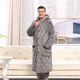 Catman (Miiow) Winter Dreischicht eingedickter Korallenmerzepajamas für Männer und Frauen New Style Mitte des Alters und Mutter Casual Home Clothes 687 Frauen rot extra dicke mittelgroße Kapuze 4xl-Code 190-220jin [Jin gleich 0,5 kg] Drei-Layer-Baumwoll dreischichtige Baumwolle