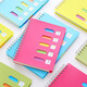 
Notebook with classification label A5 coil book color spiral book thickened rollover PP office classification A5 medium size 14cm21cm yellow 687