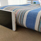 Duo love thickened Shandong pure cotton old coarse cloth sheet single piece three piece 100 cotton mat cotton linen dark blue wide strip 200cmx230cm three piece set