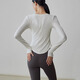 Gigt Jiji Yoga Wear Slim Long Sleeve Sports T-Shirt Top Women's Running Training Pilates Fitness Clothing