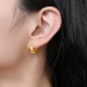 Saturday blessing jewelry pure gold 999 gold earrings earrings women's car flower price AA097513 about 3.3g