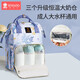 
Xin'an Dai Mommy Bag, double shoulder travel large capacity multi-functional mother and baby milk bag, waterproof and anti-fouling light and convenient bag, flagship blue sea phantom dolphin [upgraded large capacity]