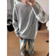 Shelley Jones Gray American Henley Collar Sweater Men's Autumn and Winter Premium Lazy Style Bottoming Sweater Cleanfit Jacket Light Gray XL Recommended 125-145 Jin Jin equals 0.5 kg