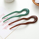 Mengyi simple U-shaped hairpin large retro hairpin hairpin versatile ball hairpin brown