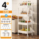 Youqin kitchen rack multi-functional floor-standing vegetable cart household fruit and vegetable basket multi-layer storage shelf