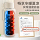 EATKM thermos cup large size large capacity high-value portable outdoor hot water kettle dormitory student home travel elegant white 2000ml about 4 Jin [Jin equals 0.5 kg] water delivery strap