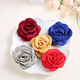 VAN OCEAN ANNORA camellia corsage small fragrance fabric silk satin rose big flower brooch head flower professional decoration shoe flower nanny green