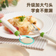Kangbadou Baby Store Spoon Baby aprende a comer una cuchara de cuchara de horquilla Los niños de la cuchara de horquilla comen de forma independiente durante más de 6 meses Vigera de acero inoxidable VERDE-[316L acero inoxidable]