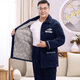 Suiyue Pajamas Winter Men's Winter Plus Velvet Horthed Algader Chaqueta de algodón en Winter Milk Velvet Warm Warm Home Trower Middle-Eby y ancianos N9921M Grey Milk Velvet mejorado en el código L espesado 90-120Jin [Jin equivale a 0.5 kg]