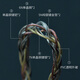 
Yangse (Yongse) Big Four Gold, Silver and Copper Mixed Braided 4.4mm Balanced Headphones Upgraded Wire Shurese846 Senhaiie300/600/900 0.78 Xielantummcx 2.5+3.5+4.4 Replaceable Head-8 Strand Braided 0.78 Series