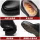 Strongman cotton shoes men's wool warm casual toe-layer cowhide winter cold-proof cotton leather shoes JDC351085 black size 41