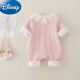 Disney baby jumpsuit spring and autumn baby girl spring clothes 2024 new full moon baby girl clothes spring cute coat pink 66cm