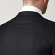 Jijia Business Business Professional Men's Suit en laine Veste en laine noir Dark Striped Formal Wool Suit Top Noir régulier 175a