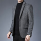 Hengyuanxiang high-end wool suit men's spring and autumn new middle-aged men's suit jacket autumn and winter wool thickened daddy single 3818 brown regular M 170