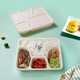 Disposable lunch box environmentally friendly degradable take-out box corn starch multi-compartment lunch box packed salad box with lid SZ-H102 single compartment lunch box 1000ML-200 sets