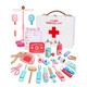 Simulation Petit docteur Toy Set Girl Boîte en bois Plays Nurse Boy Plays House Children's Stethoscope Color Color Box - Dentiste 6 pièces Set