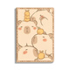 Hufeng Cute Kapibala Adecuado para Apple IPAD2020 Caso protectora 2021 10.2 pulgadas Mini6 Panel plano Caso de protección Air4 Air4 Air2/3 9.7 pulgadas N14380 ANIA El modelo de ranura de pluma de triple de triple proporciona la versión de acero iPad Pro 2024 (1