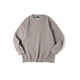 Madden workwear chenille round neck sweater warm and skin-friendly bottoming sweater men's autumn casual lazy top stone gray men's sweater winter/high-end/sweatshirt M (120-140Jin Jin equals 0.5 kg)