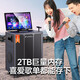 SANSUI square dance audio with display screen outdoor audio karaoke special stage-level trolley speaker high-power karaoke sound card all-in-one home KTV audio set PE159+21-inch screen+15-inch bass+2TB