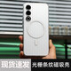 Bunolin Meizu 21 grating striped mobile phone case corrugated skin feeling matte magnetic protective case three-dimensional suitcase stripes full-inclusive lens fine hole translucent hard shell new style men and women white magnetic absorbing model [matte stripe shell]