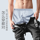 
VeniMasee underwear men's boxer pants imitation silk breathable aro pants men's loose sexy silk three-quarter shorts large size shorts champagne [silk style] 170/M
