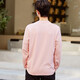 TEEK casual inner long-sleeved T-shirt boys' top teenager base shirt 2025 spring heavyweight water soft cotton men's clothing HE673 pink S