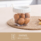 LOCK&LOCK grain can storage tank sealed can sealed box food can plastic storage box easy-buckle refrigerator storage box small size - white cover 500ML