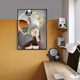 
Little Lulin children's room decoration paintings, little boy's room hanging paintings, cute bubbles, female bedroom bedside paintings, inspirational astronaut murals 13782-Bubble Girl Tempered crystal porcelain-60*80 black frame