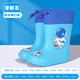 Children's anti-slip rain boots cute cartoon boys and girls kindergarten baby waterproof shoes overshoes medium-large children's soft bottom rain boots Pink rabbit [waterproof elastic mouth] 35 [inner length 22CM]